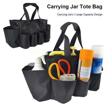 Сумка для садовых инструментов с несколькими карманами, ткань Оксфорд, многоцелевая сумка для инструментов с ручкой, пляжная сумка для ванной комнаты, общежития, пляжа, кемпинга Poland