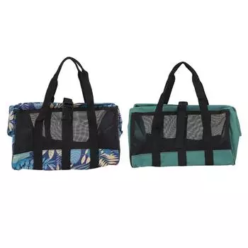 Сумка для садовых инструментов, складная большая вместительная сумка из ткани Оксфорд, сумка для садовых инструментов, держатель для садового набора инструментов, легкий держатель Dark Green