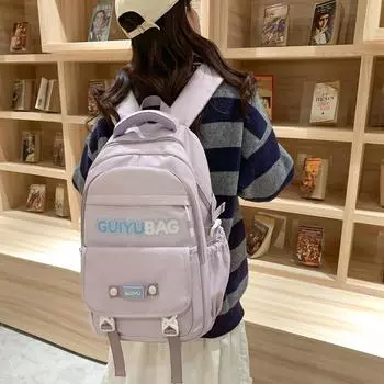 Сумка для школьников средней школы, женская сумка большой емкости для компьютера, дорожный рюкзак, рюкзак для кампуса белый