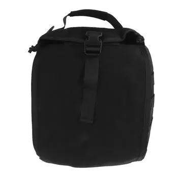 Сумка для шлема на открытом воздухе, нейлоновая водонепроницаемая сумка для шлема мотоцикла, велосипеда, для кемпинга, пешего туризма, черного цвета чёрный