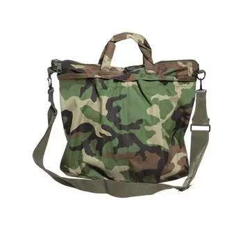 Сумка для шлема ВВС США Водонепроницаемый съемный плечевой ремень WOODLAND Camo Camo MIL-TEC -