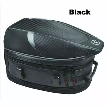 Сумка для сиденья мотоцикла, сумка для хвоста, водонепроницаемая сумка для шлема, седельные сумки для мотоцикла, расширяемая дождевиком None красный