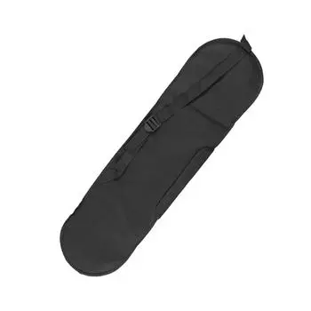 Сумка для скейтборда - удобная передняя молния, ткань, регулируемые плечевые ремни, специальный рюкзак для четырехколесного самоката, черный, 80 см