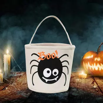 Сумка для сладостей на Хэллоуин, украшение для вечеринки, подарочная сумка-ведро для