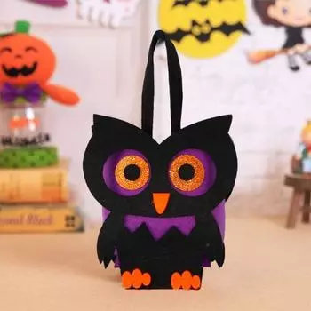 Сумка для сладостей на Хэллоуин в виде летучей мыши, тыквы, призрачного черепа, кошелька или жизни D