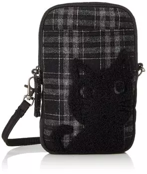 Сумка для смартфона Tama Check, черная [Noah Family], женская