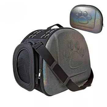 Сумка для собак Laser Pet Bag Портативная сумка на одно плечо Портативная сумка для кошек Рюкзак для собак Большая космическая коробка S 35*20*22cm