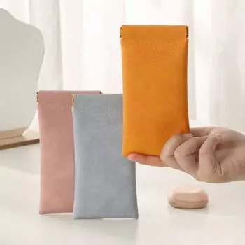 Сумка для солнцезащитных очков для очков, водонепроницаемая мягкая небьющаяся сумка из искусственной кожи для солнцезащитных очков с самозакрывающимся дизайном, дорожный тонкий чехол с рукавами розовый