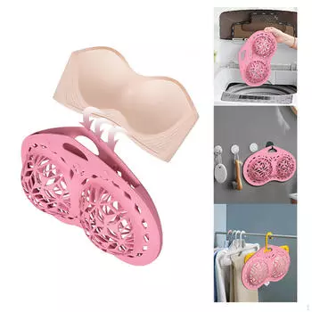 -Сумка для стирки бюстгальтера, многоразовый мешок для нижнего белья, одежды для домашних животных, трусиков, крава розовый
