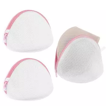 Сумка для стирки бюстгальтеров из 3 упаковок для стирки, сетчатая сумка для стирки бюстгальтеров на молнии, сумки для женского нижнего белья для стирки деликатных тканей 3Pcs