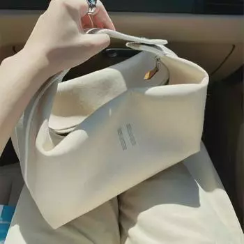 Сумка для стирки из холста ручной работы 2023 года: Усовершенствованная сумка для хранения, обеда, косметики и запястья для женщин Small синий