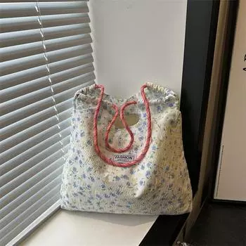 Сумка для студентов, простая и модная, большая вместительная сумка для покупок, новая летняя сумка-тоут на одно плечо