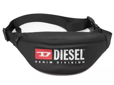 Сумка для тела DIESEL, черный принт с логотипом RINKE BELTBAG, поясная сумка, сумка для тела X09554-P5480-T8013 [Товар] чёрный