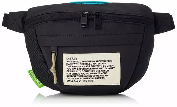 Сумка для тела из переработанного нейлона X07812P3902 UNI Black T8013 [Diesel] Мужская
