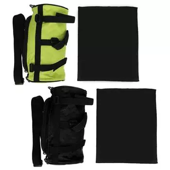 Сумка для телефона на руль, многофункциональный передний подвесной карман для хранения в горах Black