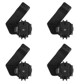 Сумка для телефона на запястье с вращением на 360 градусов, регулируемая для занятий спортом и фитнесом (черный) Делавэр