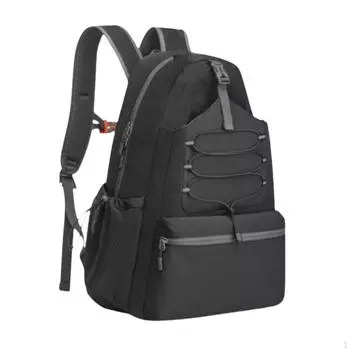 Сумка для тенниса Pickleball для мужчин и женщин, универсальная, с отделением для обуви, легкая, для занятий спортом на открытом воздухе чёрный