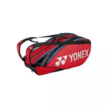 Сумка для тенниса YONEX, сумка для ракеток 6 на 6 с карманом для обуви Tango Red BAG2202R (для тенниса) (587)