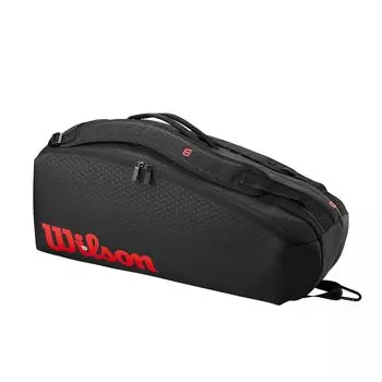 Сумка для теннисных ракеток CLASH V3 6PK RACQUET BAG [Wilson] ЧЕРНЫЙ/Инфракрасный чёрный