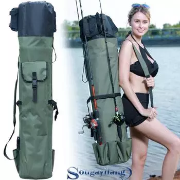 Сумка для удочки 120 см, сумка для прибытия, сумка для удочки, сумка с 5 удочками, водонепроницаемая, модная сумка для удочки высокого качества, сумка для катушки зелёный