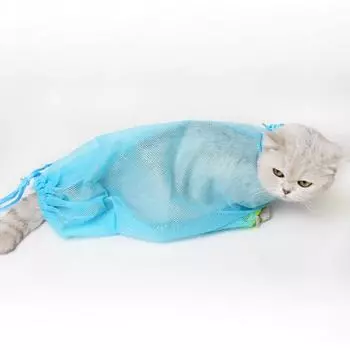 Сумка для ухода за волосами против царапин, сетка для удержания укусов, сохраняет спокойствие, дышащий питомец розовый