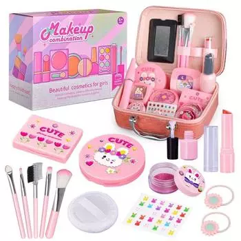 Сумка для украшений для девочек, игрушка для годовалого ребенка, игрушечный домик, подарочная коробка для косметики, 10 наборов для переодевания