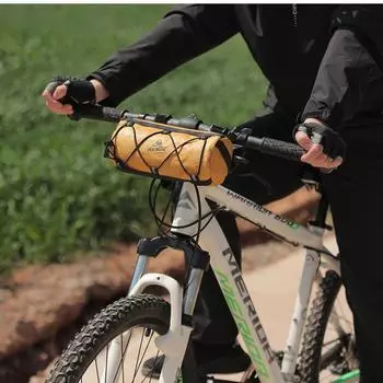 Сумка для велосипеда, сумка для велосипеда на открытом воздухе, водонепроницаемая сумка на плечо, многофункциональная сумка для велосипеда на голову, сумка на плечо, сумка для хранения жёлтый