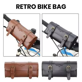Сумка для велосипеда Сумка из искусственной кожи на руль велосипеда Удобная сумка-органайзер для горного дорожного велосипеда Аксессуары для велосипеда коричневый