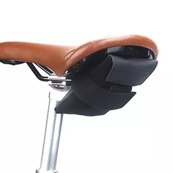 Сумка для велосипедного седла, складная подушка для сиденья велосипеда, набор инструментов, сумка для велосипедиста (черный) К