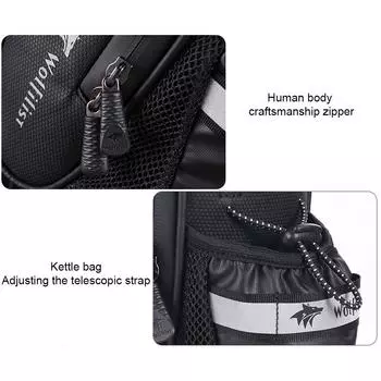 Сумка для велосипедного сиденья T0# PU, сумка для велосипедного седла, светоотражающая сумка для бутылки с водой, аксессуары для велоспорта