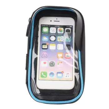 Сумка для велосипедного телефона с передней рамкой, водонепроницаемая, вращающаяся на 360 градусов, дизайн переднего козырька, сенсорный экран, велосипедный телефон