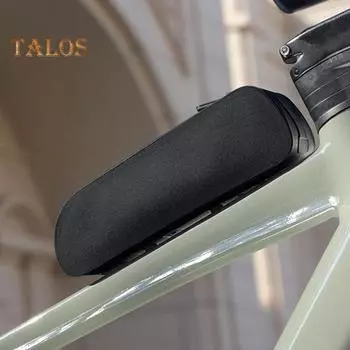 Сумка для верхней трубы велосипеда, водонепроницаемая, большой емкости, легкая, для горного велосипеда, шоссейного, передняя рама, сумка для хранения, аксессуары для велосипеда темно-зеленого