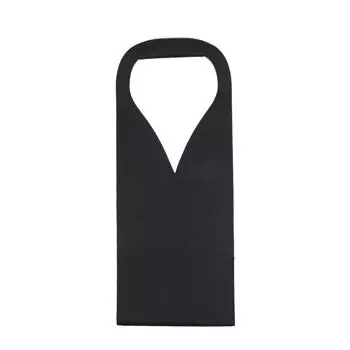 Сумка для вина из фетра, изолированная сумка для бутылок вина, сумка-тоут с подкладкой, охладитель для вина, подарок любителям вина или на свадьбу One Size чёрный