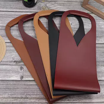 Сумка для вина из фетра, изолированная сумка для бутылок вина, сумка-тоут с подкладкой, охладитель для вина, подарок любителям вина или на свадьбу One Size чёрный