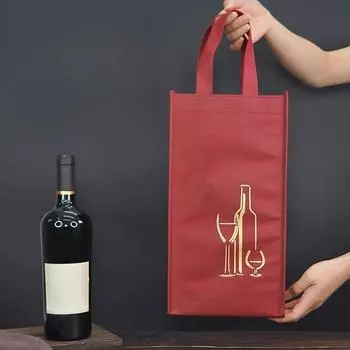 Сумка для вина из нетканого материала, сумка для переноски бутылок вина, мягкая сумка для охлаждения вина, подарок для любителей вина или на свадьбу