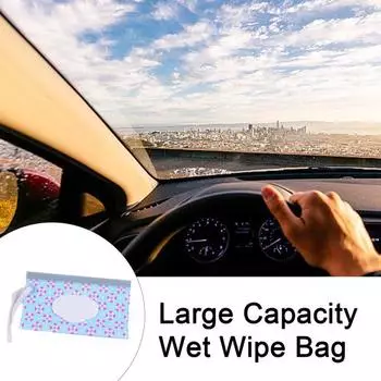 Сумка для влажных салфеток, петлевой контейнер с дорожной многоразовой сумкой, портативный диспенсер для влажных салфеток A