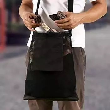 Сумка для внешнего хранения с регулируемым ремнем. Складная сумка для грибов. Сумка для сбора грибов на открытом воздухе.