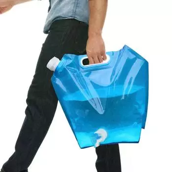 Сумка для воды для кемпинга с краном, складные контейнеры для хранения воды, портативное ведро для воды 5/10 л, складная сумка для воды, походные принадлежности 10L1