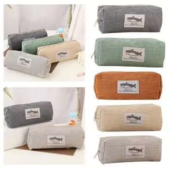 Сумка для вышивальных ручек для учеников начальной и средней школы, симпатичная большая квадратная сумка для хранения канцелярских принадлежностей One Size бежевый