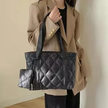 Сумка для занятий студентов университета, осень и зима, новая, с бриллиантами, большая вместимость, универсальная, легкая, хлопковая, дорожная сумка для одежды