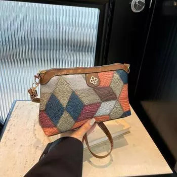 Сумка для женщин, дизайнерская винтажная сумка из искусственной кожи, качественная женская сумка на каждый день, классическая женская сумка через плечо 24x7x16cm хаки