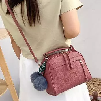 Сумка для женщин, модная сумка-мессенджер с игрушкой-мячом, женская сумка через плечо из искусственной кожи, женская сумка через плечо для вечеринок