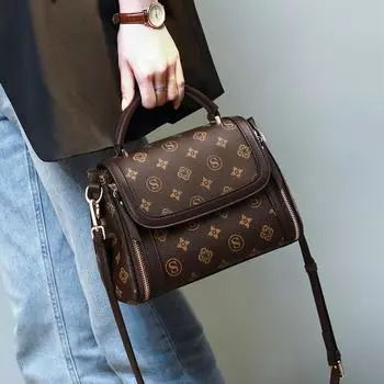 Сумка для женщин, новая модная и универсальная сумка через плечо с принтом, высококачественная сумка через плечо с атмосферным эффектом