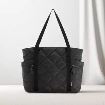 Сумка для женщин Повседневная Универсальная с боковым шопингом Поездки Путешествия Подарок чёрный