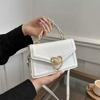 Сумка для женщин, простая и модная сумка через плечо, стильная повседневная сумка через плечо, модная маленькая квадратная сумка на цепочке хаки