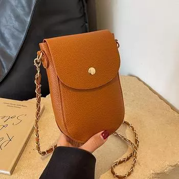 Сумка для женщин с мобильными телефонами 2024 новая сумка-мессенджер для женщин Французский нишевый дизайн сумка через плечо с цепочкой для женщин