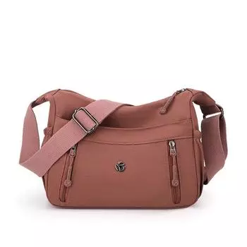 Сумка для женщин среднего возраста однотонная легкая нейлоновая сумка на плечо кроссбоди сумка для мамы верблюд