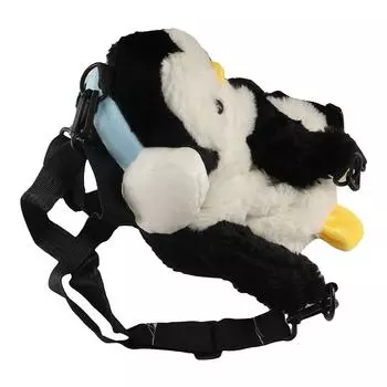 Сумка двойного назначения Детский рюкзак Мягкая игрушка в виде животного Сумка через плечо Мягкая сумка через плечо в виде пингвина для девочек Cat