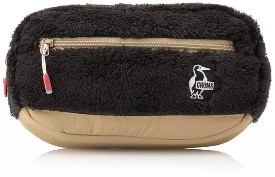 Сумка Elmo Fleece Waist Pack [Chums] мужская черная/бежевая