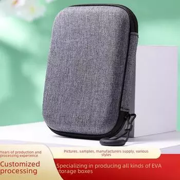 Сумка Eva для 2,5-дюймового жесткого диска, беспроводной гарнитуры, кабеля для передачи данных, отсека для микрофона 14*10*4